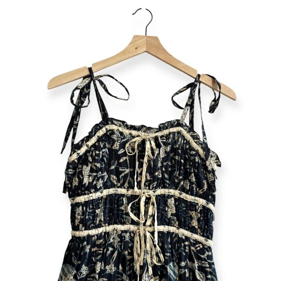 Ulla Johnson Indah Dress, Size 2, Rainforest , Cream/black, New with tag - Picture 8 of 16